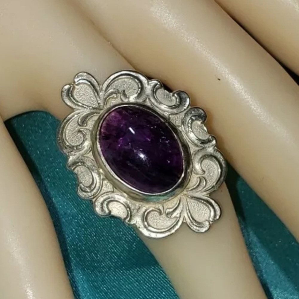 925 Sterling Silver Handmade Italian Baroque Ring